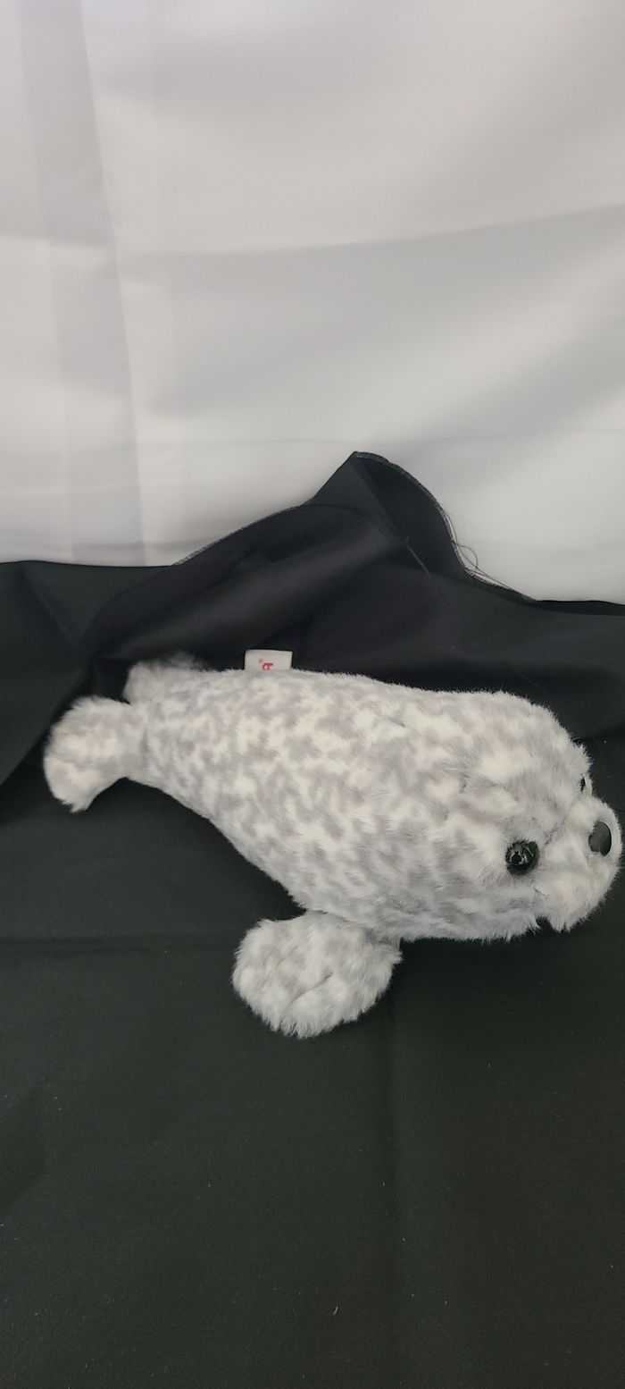 Phoque gris en peluche réaliste pour aquarium marin, animal en peluche Aurora - photo numéro 4