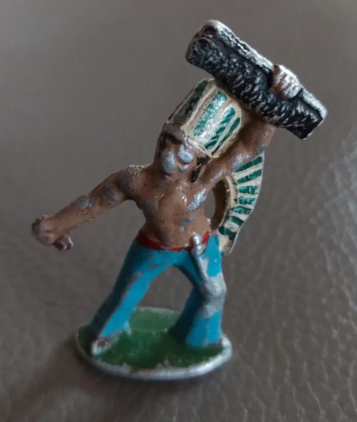Figurines vintage quiralu aludo indien soldat - photo numéro 5