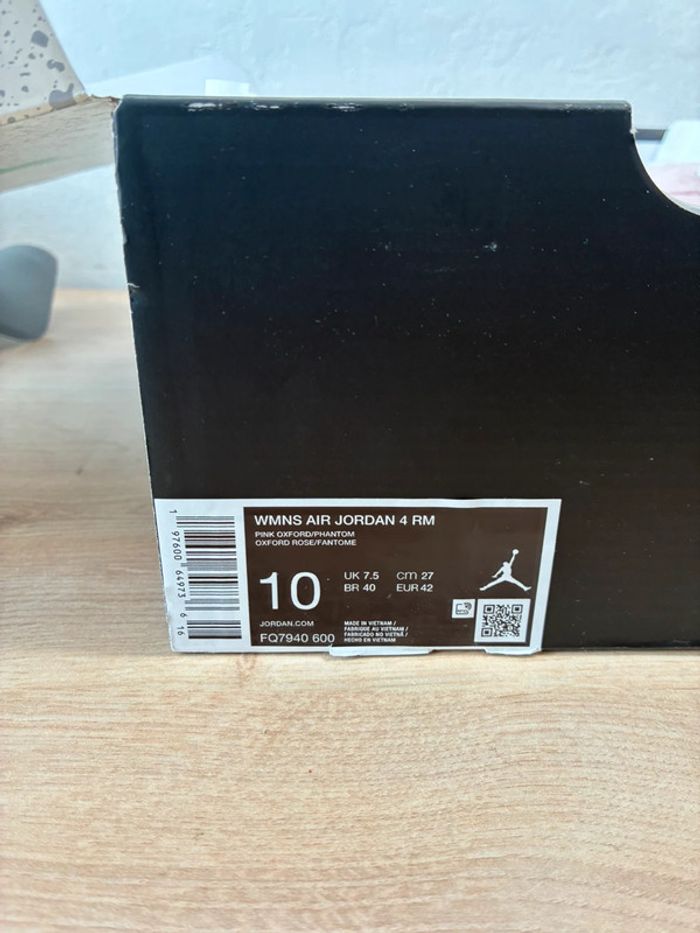 Baskets Jordan 4 rm pink rose pointure 42 neuves - photo numéro 12
