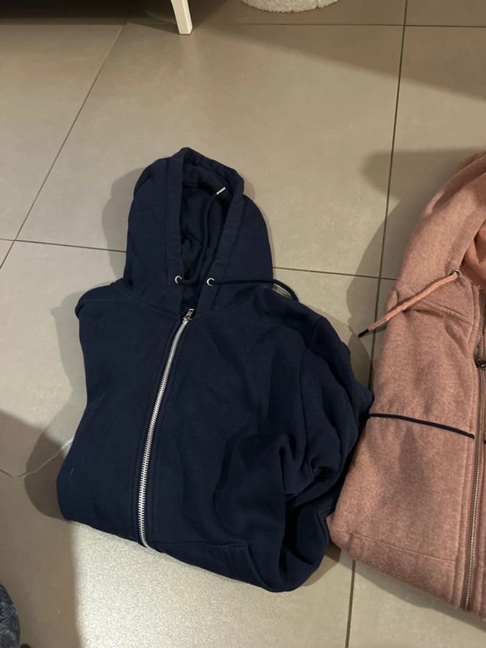 Lot de deux sweat-shirt à zip - photo numéro 3