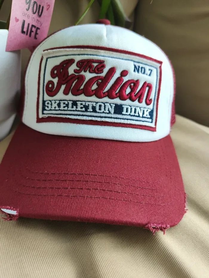 Casquette Trucker The Indian rouge - photo numéro 3