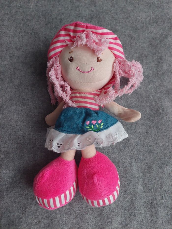 Wdk - poupée de chiffon rose