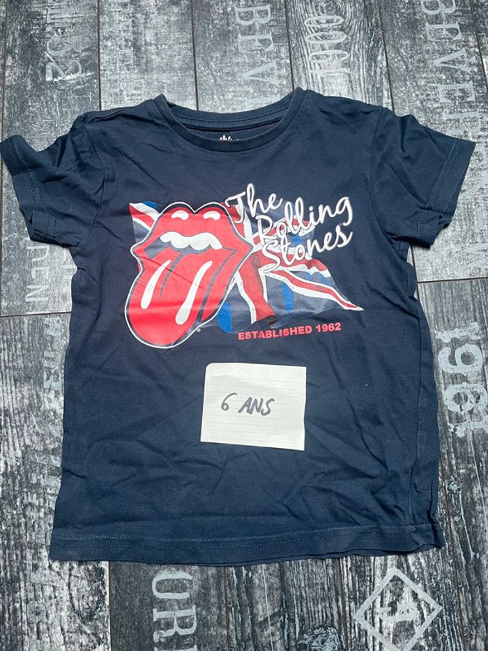 T shirt rolling stones 6 ans