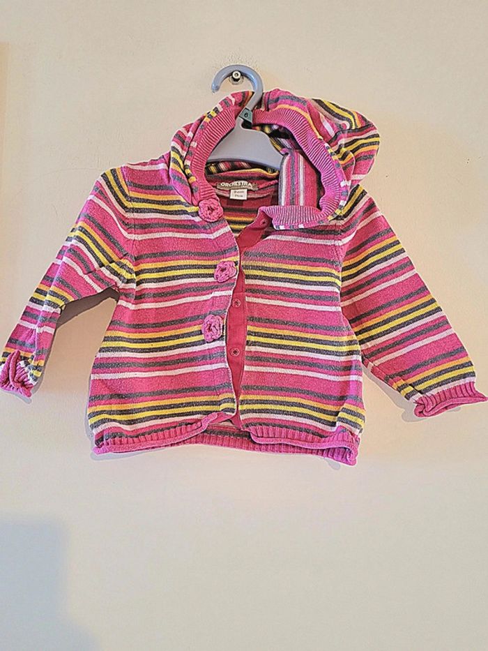 Gilet ligne coloré orchestra Taille 9 mois - photo numéro 2