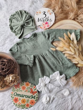 Ensemble complet 3 pièces Primark fille 3 mois 🎀