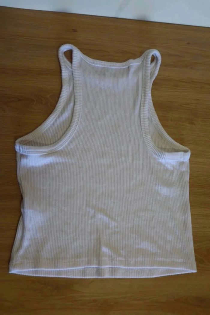 C35 top blanc Stradivarius M - photo numéro 2