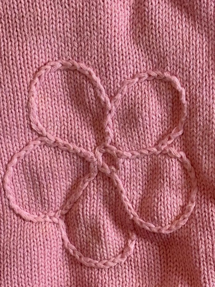 Pull en crochet fleuris - photo numéro 5