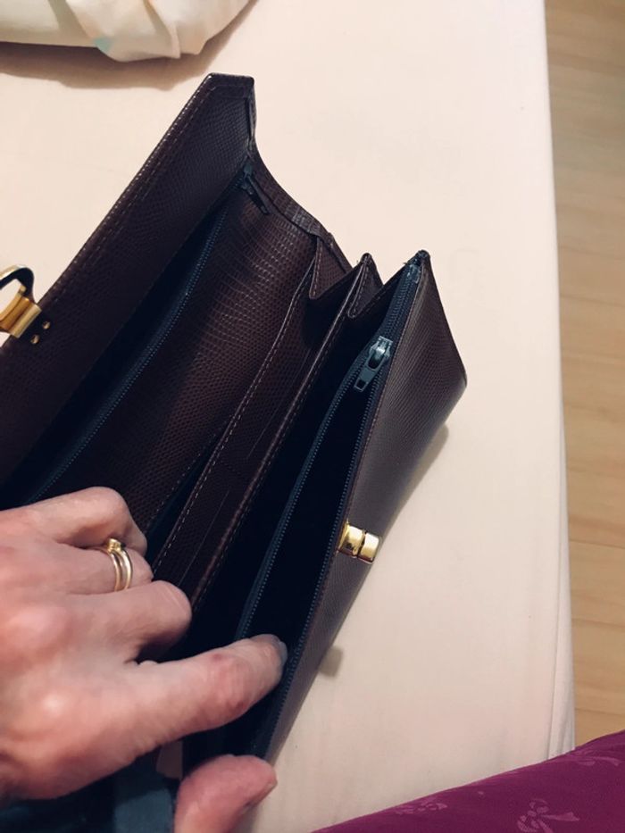 Sac bandoulière cuir marron - photo numéro 3