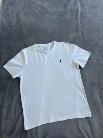 Polo Ralph Lauren – T-shirt blanc col V – Taille M