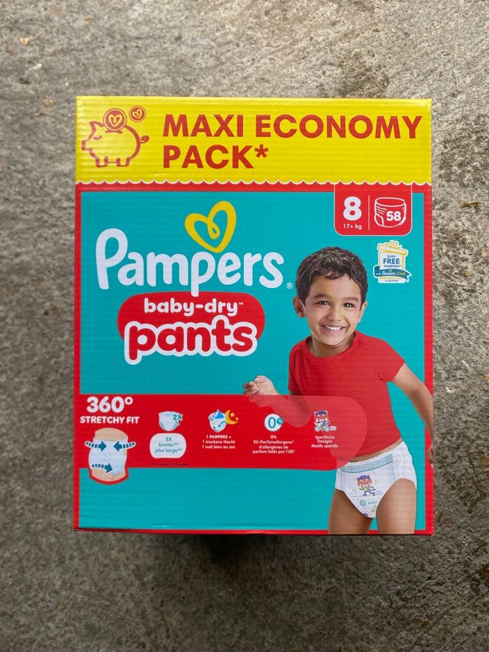 Couches pampers taille 8 pants