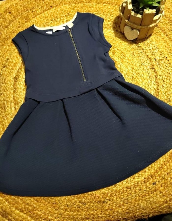 Robe hiver bleu marine okaidi 4 ans