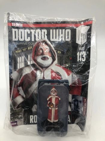 Doctor Who DW BBC 113 Robot Santa figurine+magasine