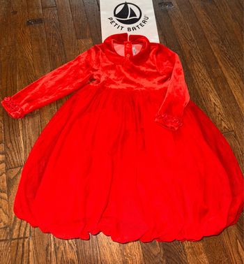 Robe en velour petit bateau 4 ans