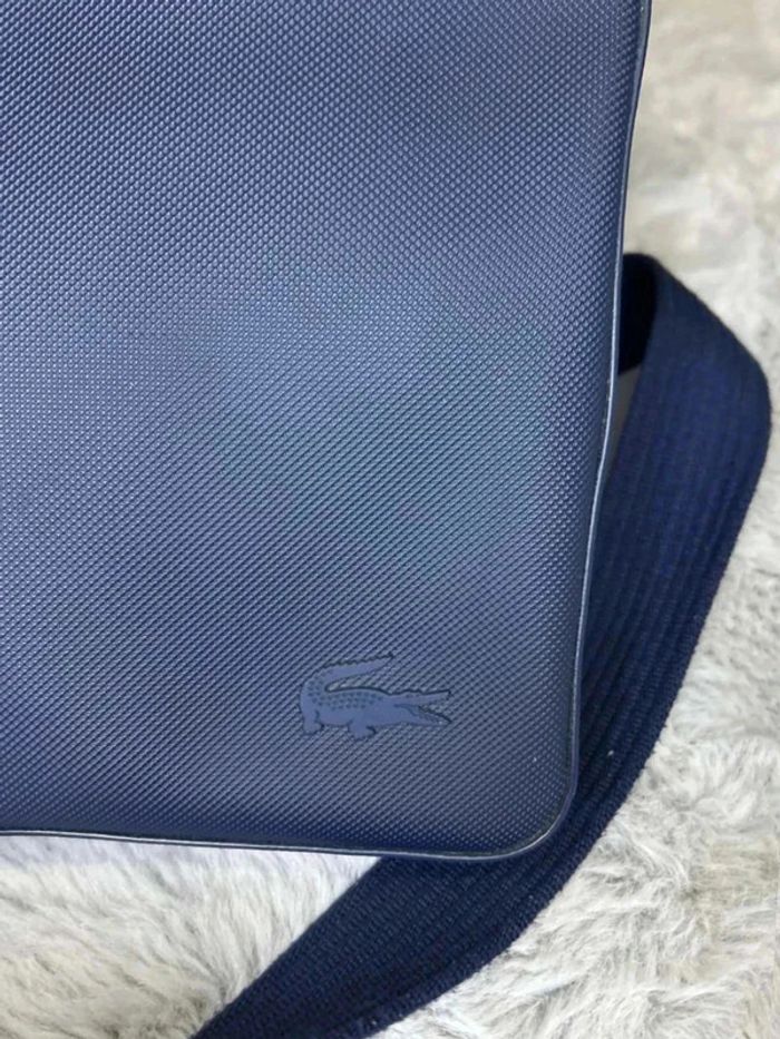Sacoche Lacoste bandoulière bleu - photo numéro 2