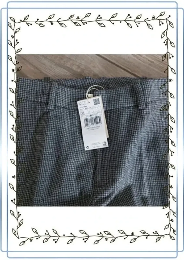 Mango, Pantalon de costume slim fit laine, neuf, taille 38  39x102cm valeur 40€ - photo numéro 2