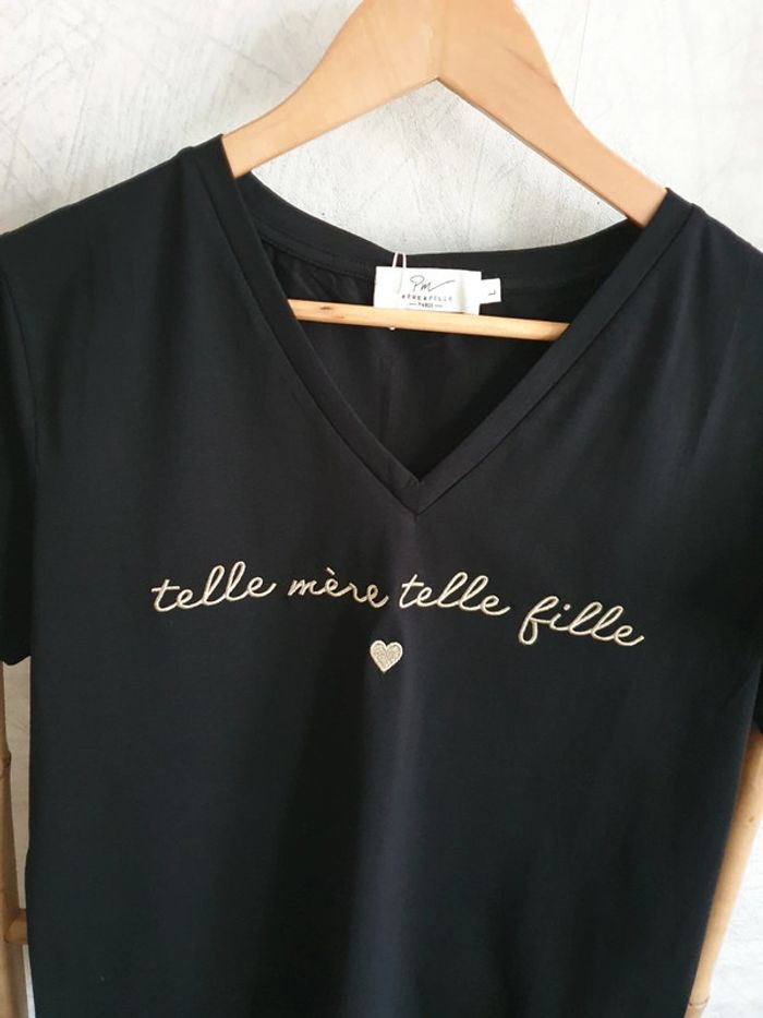 Tee-shirt " Telle mère Telle fille " L - photo numéro 2
