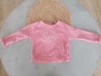 Pull rose nuage Kiabi 24 mois