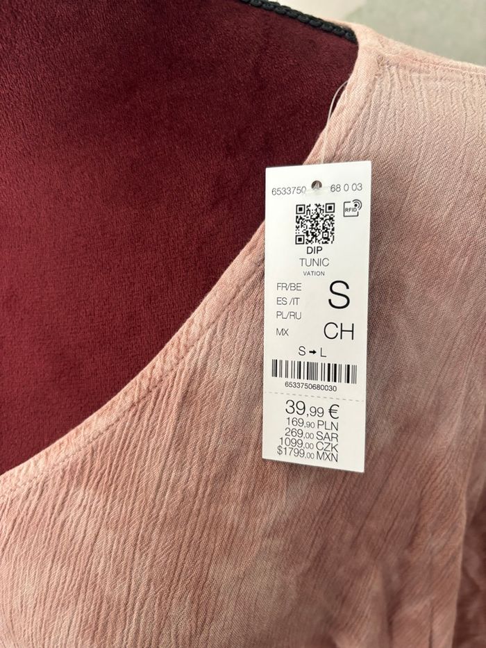 Robe tunique de plage rose Etam neuf - photo numéro 4