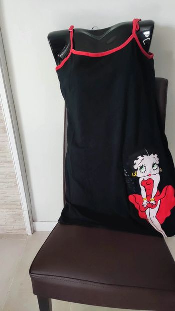 Chemise de nuit noir Betty boop 38 40