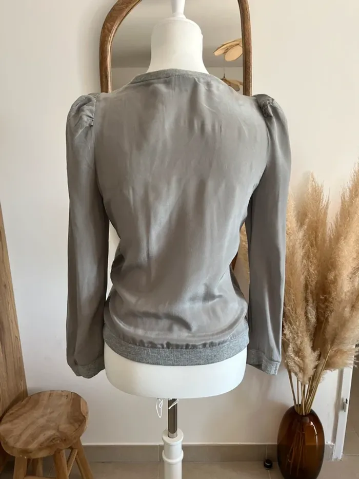 Veste/gilet gris en soie Two Days - photo numéro 6