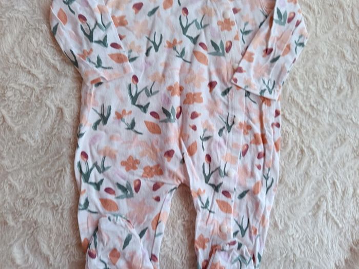 Pyjama grenouillère été léger coton Fille 0/3 mois - photo numéro 4