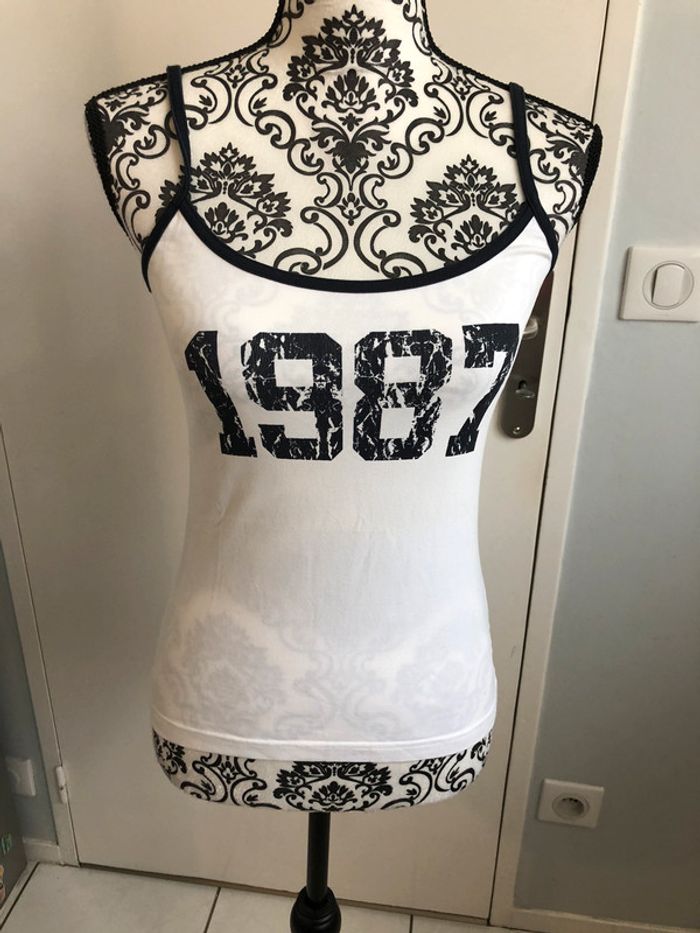 Débardeur blanc Éden Park taille 36/38