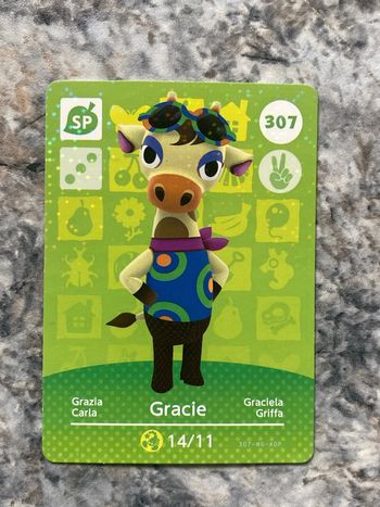 carte amiibo Gracie 307