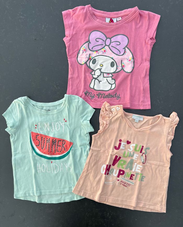 Lit 3 tee-shirts manches courtes