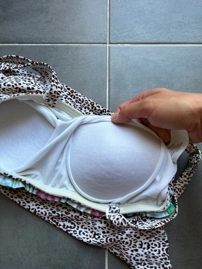 Ensemble maillot bain débardeur léopard et short femme - photo numéro 8