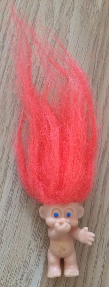 Vintage Troll cheveux orange