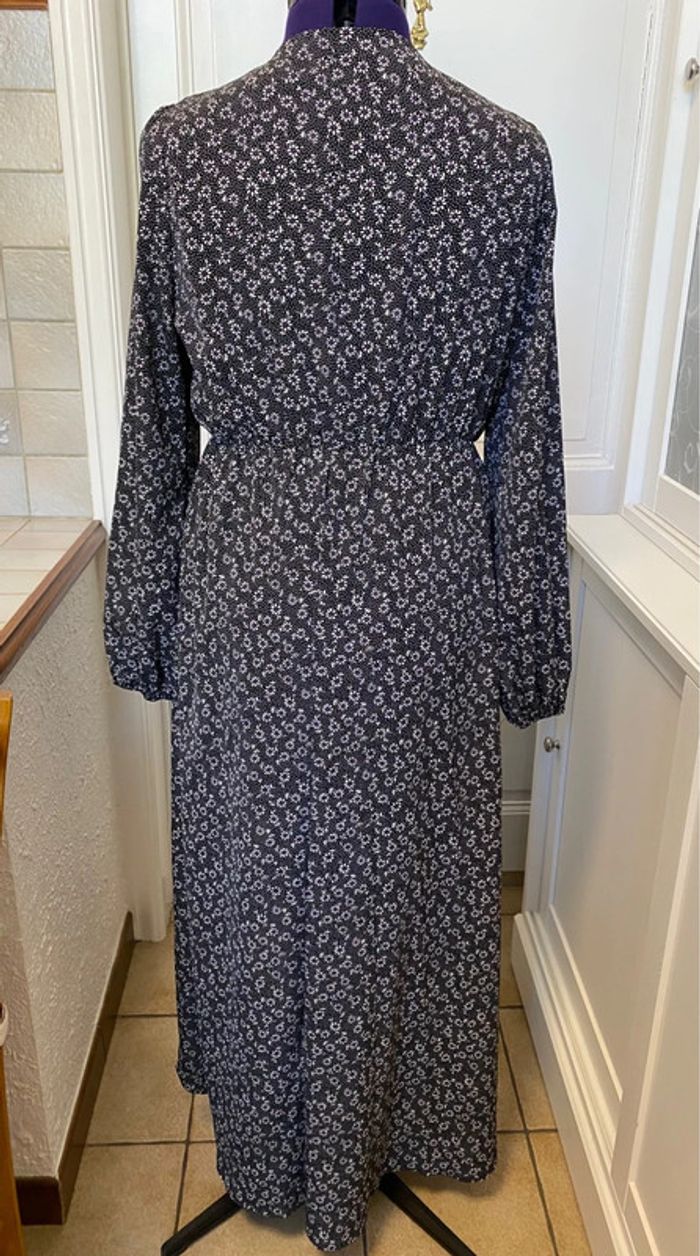 Robe longue asymétrique croisée à imprimé marguerite Shein L - photo numéro 6
