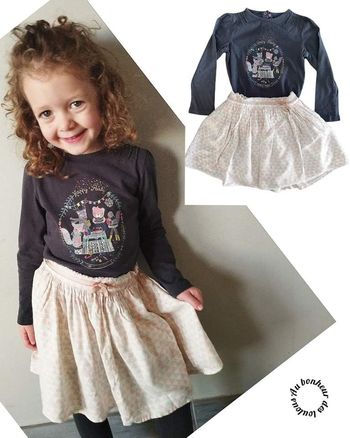 4 ans ensemble Teeshirt et jupe