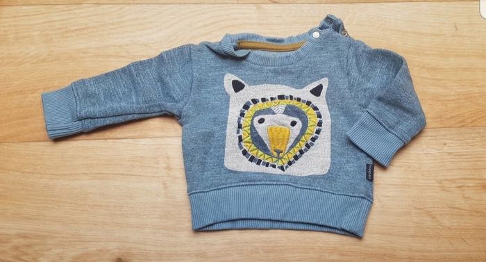 Ensemble 3 pièces : t-shirt manches longues + pull + jeans - photo numéro 2