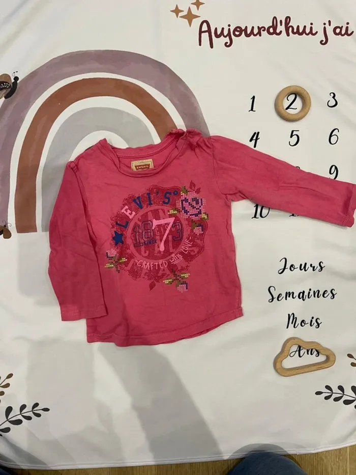 T-shirt manches longues bébé fille - Levi's - 24 mois