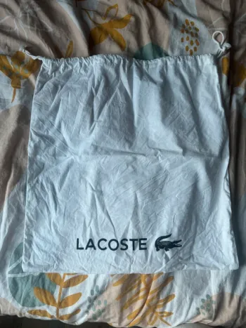 Sac en toile blanc Lacoste