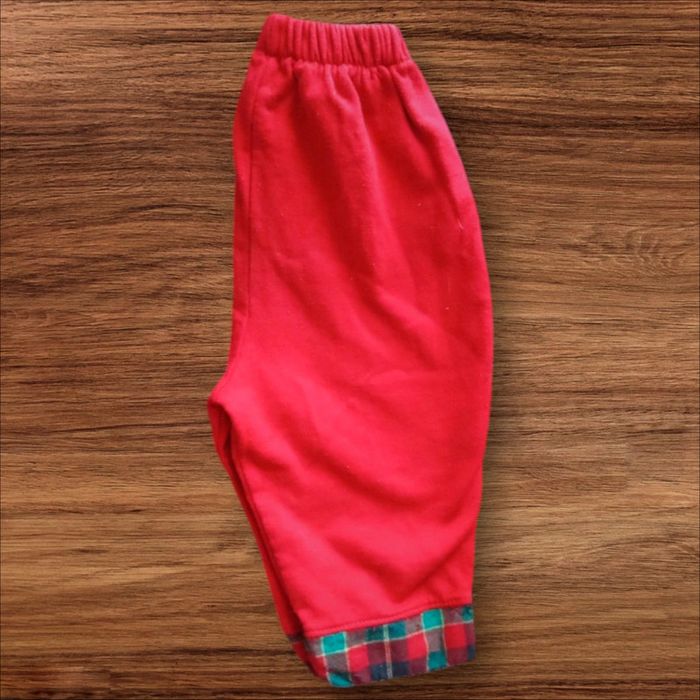 Jogging rouge à carreaux - 18Mois - photo numéro 2