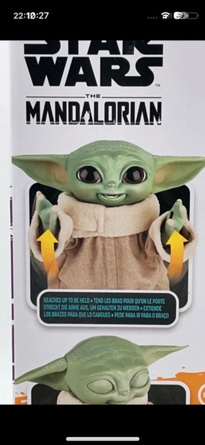 Figurine électronique Star Wars Galactic Snackin Grogu 23 cm Hasbro - photo numéro 5