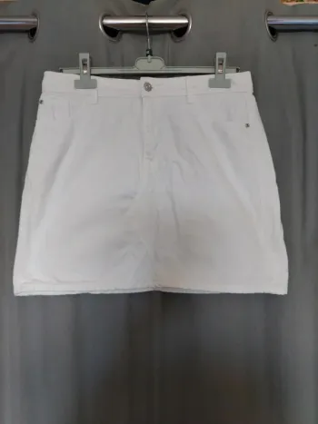 Jupe en Jean Blanche – Taille 40 (Pimkie)