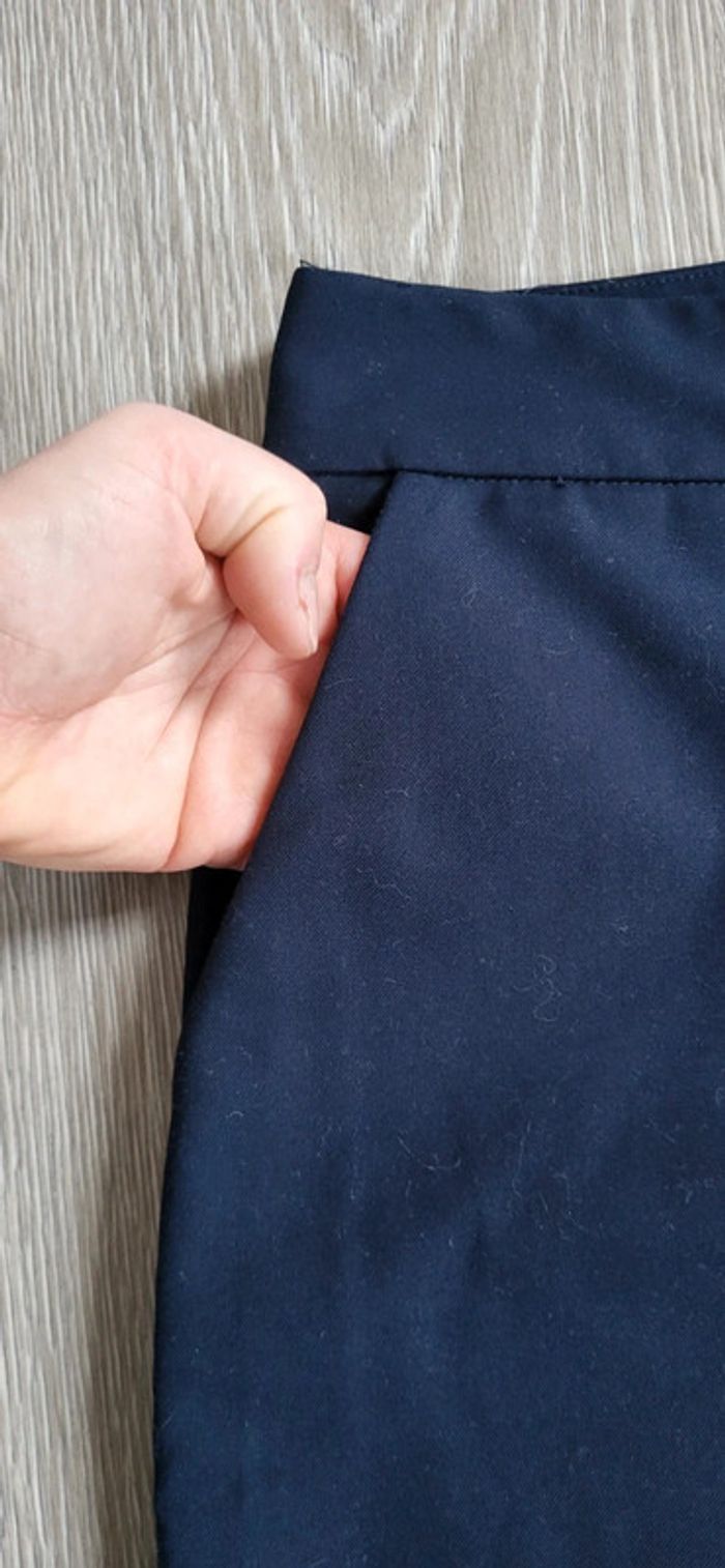 Pantalon bleu marine zara taille M - photo numéro 3