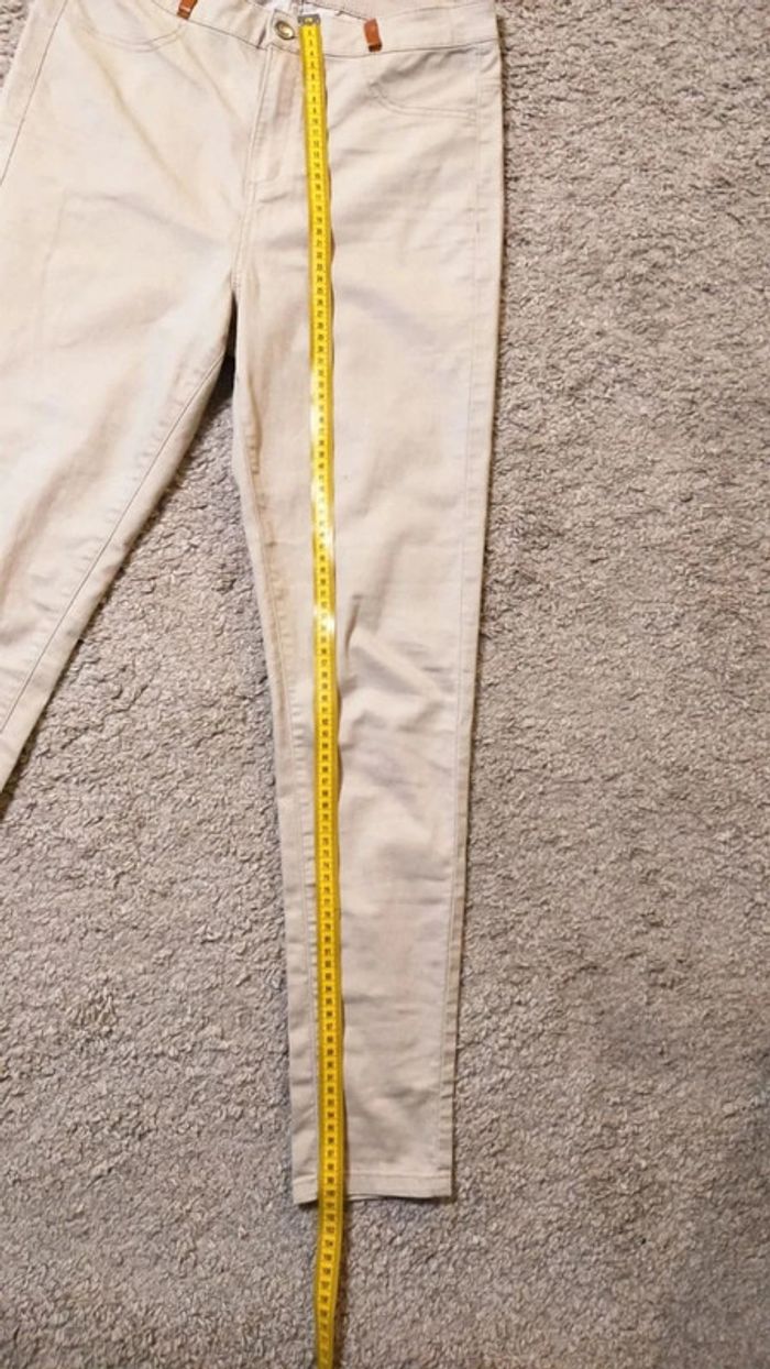 Jean Beige LH, femme, Taille 40 - photo numéro 8