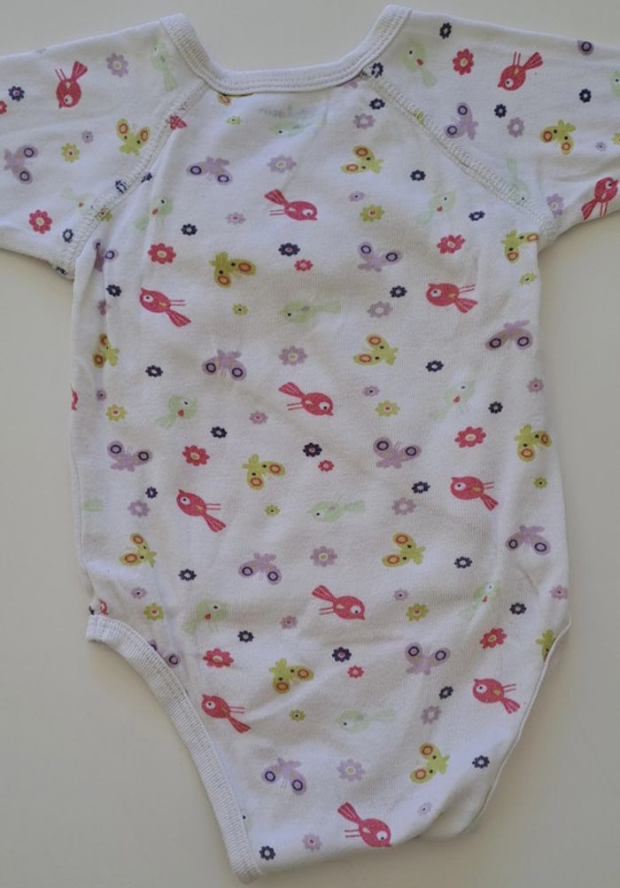 Lot de 2 bodies fille manches courtes 9 mois - photo numéro 4