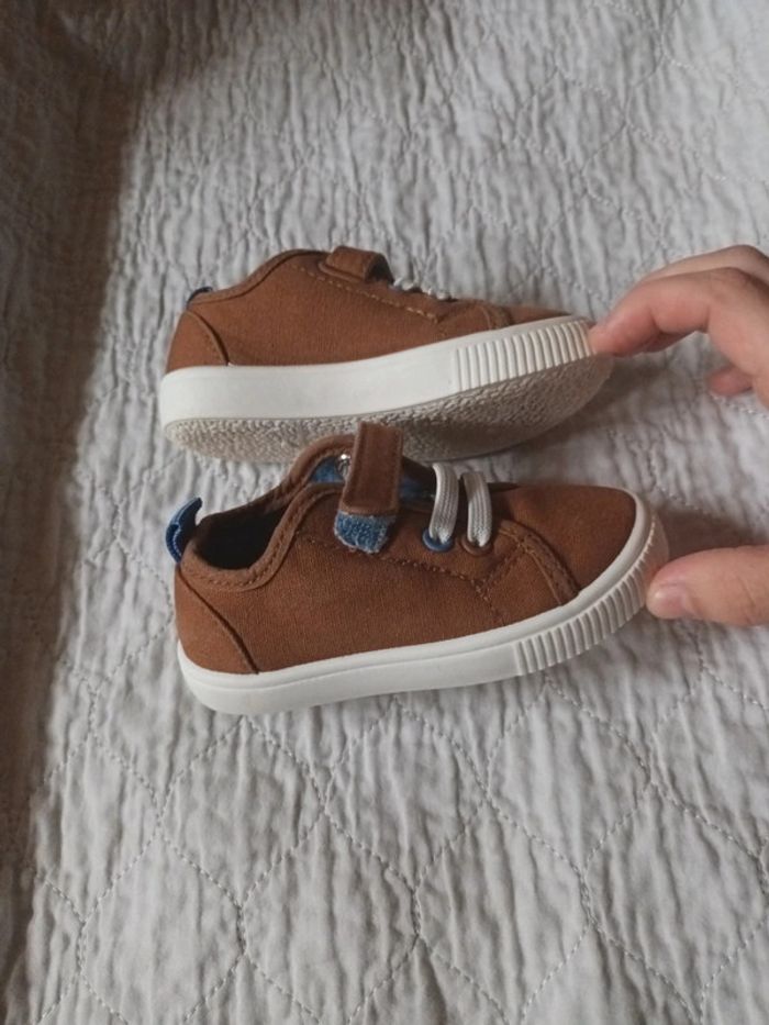 Tennis en toile marron à scratch obaibi 21 - photo numéro 6