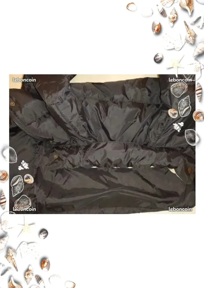 Blouson doudoune noir edeis taille 150 cm 12 ans - photo numéro 5
