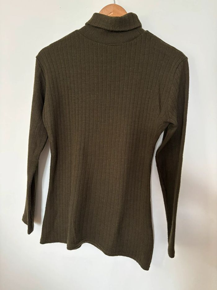Pull col roulé kaki - photo numéro 6