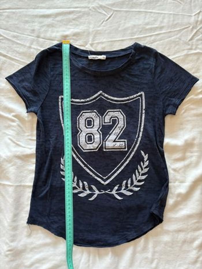 T-shirt bleu marine pour fille - photo numéro 4