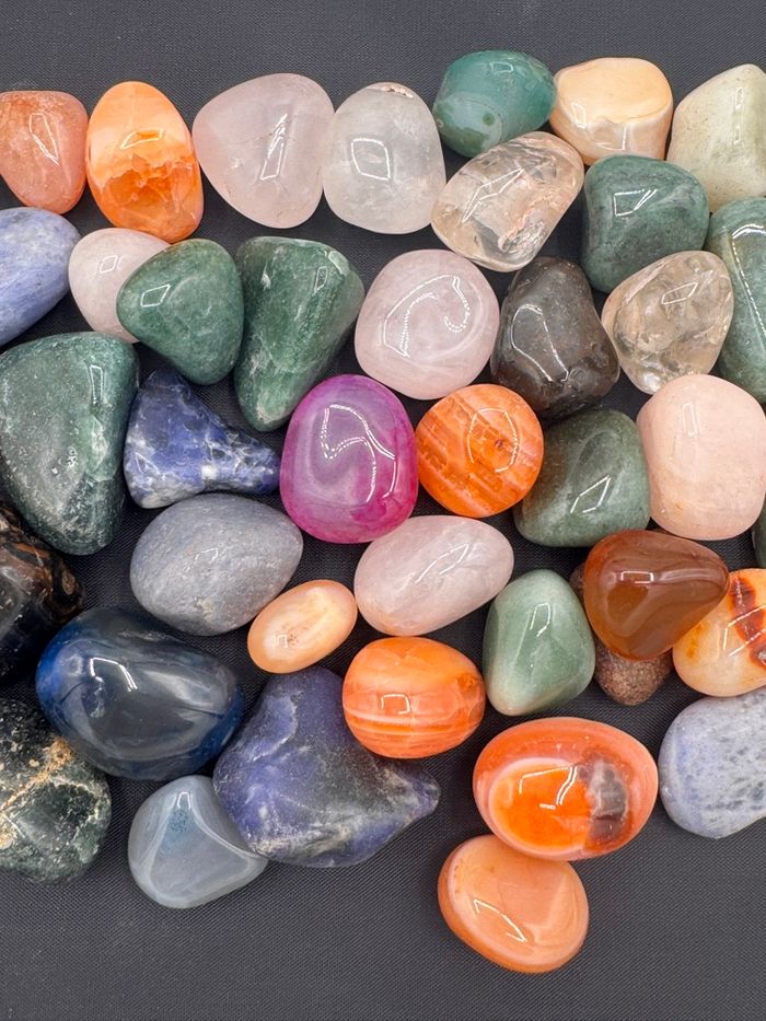 Lot 400 g pierres polies du Brésil minéraux pierres naturelles - photo numéro 4