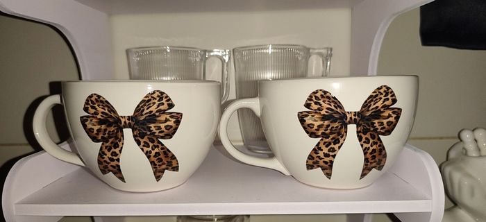 2 mug Noeud Léopard