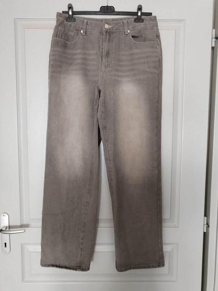Jeans pantalon femme taille 40 gris