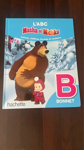 L’ABC Masha et Michka Lettre B en parfait état édition hachette