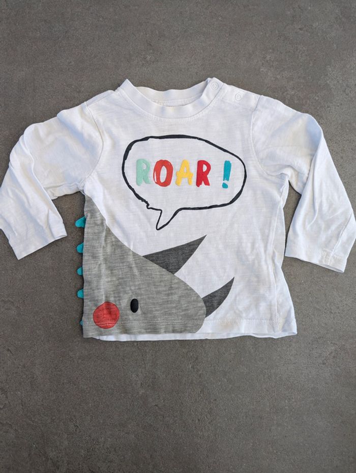 đ Lot 5 tee-shirts manches longues â 12 mois â Benetton, Vertbaudet, Orchestra, Smiley - TBE - photo numĂ©ro 4